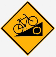 "bike breaker hill sign art"