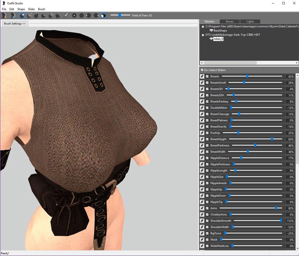 kabine Eksempel Brun Body Conversions for Skyrim Using BodySlide, Outfit Studio